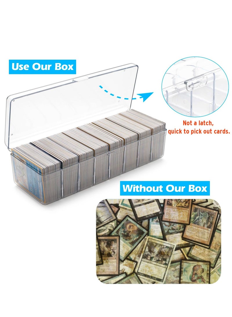 Generic Trading Card Storage Box, Transparent Card Storage Plastic Box, Large for 560 Cards, Card Case with Removable Dividers for Baseball Cards, Graded Card, Mtg  - Image 5