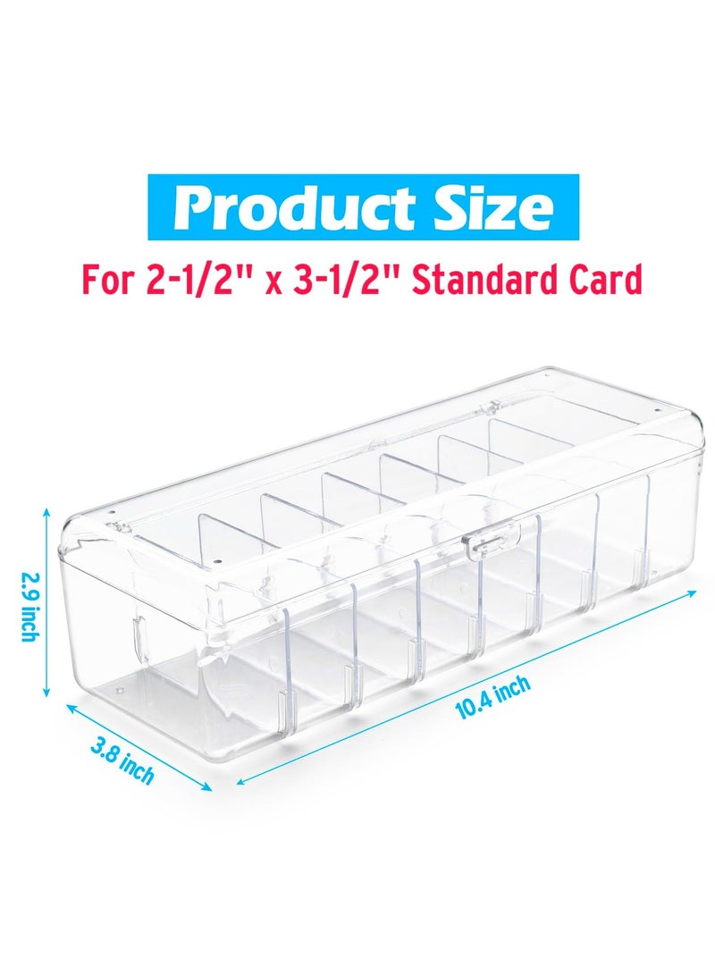 Generic Trading Card Storage Box, Transparent Card Storage Plastic Box, Large for 560 Cards, Card Case with Removable Dividers for Baseball Cards, Graded Card, Mtg  - Image 3