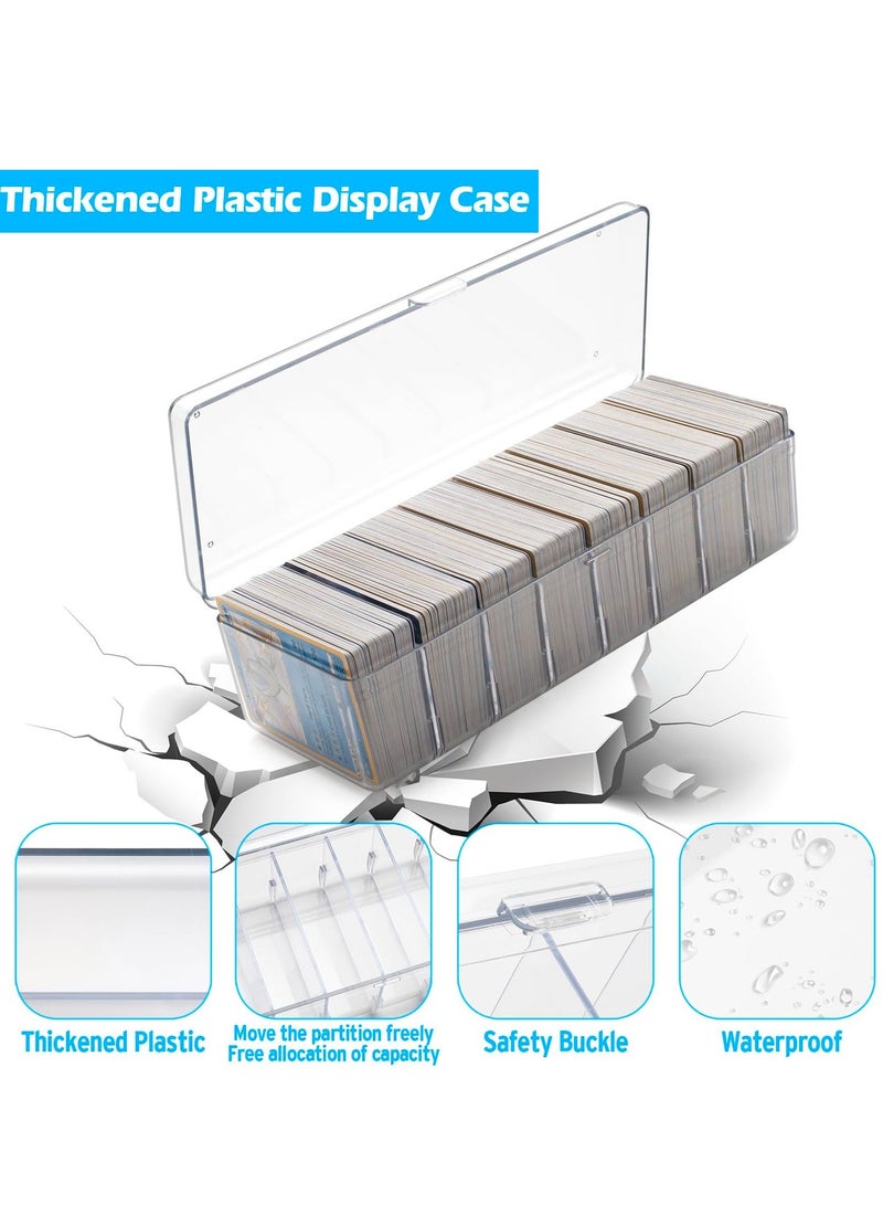 Generic Trading Card Storage Box, Transparent Card Storage Plastic Box, Large for 560 Cards, Card Case with Removable Dividers for Baseball Cards, Graded Card, Mtg  - Image 4
