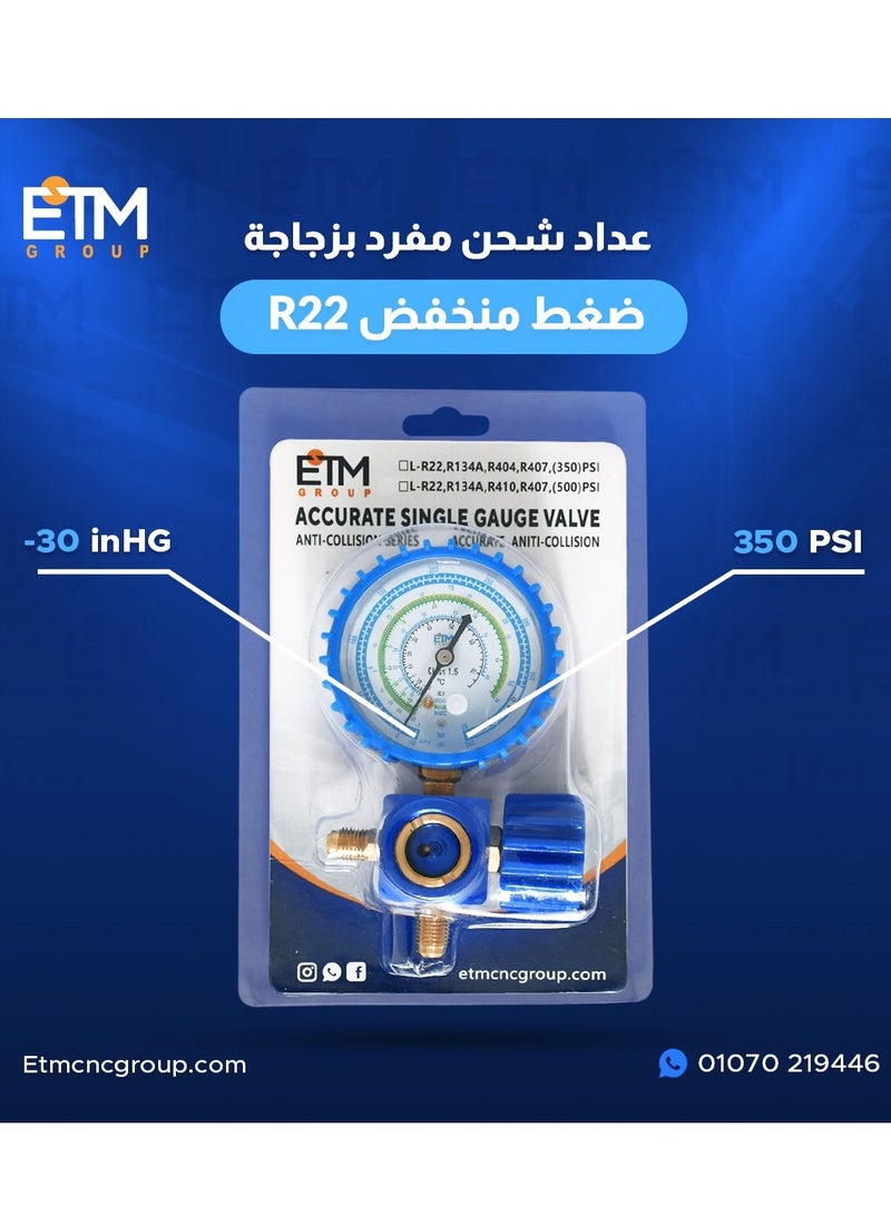 ETM Group Single low pressure gauge R22 - Image 1