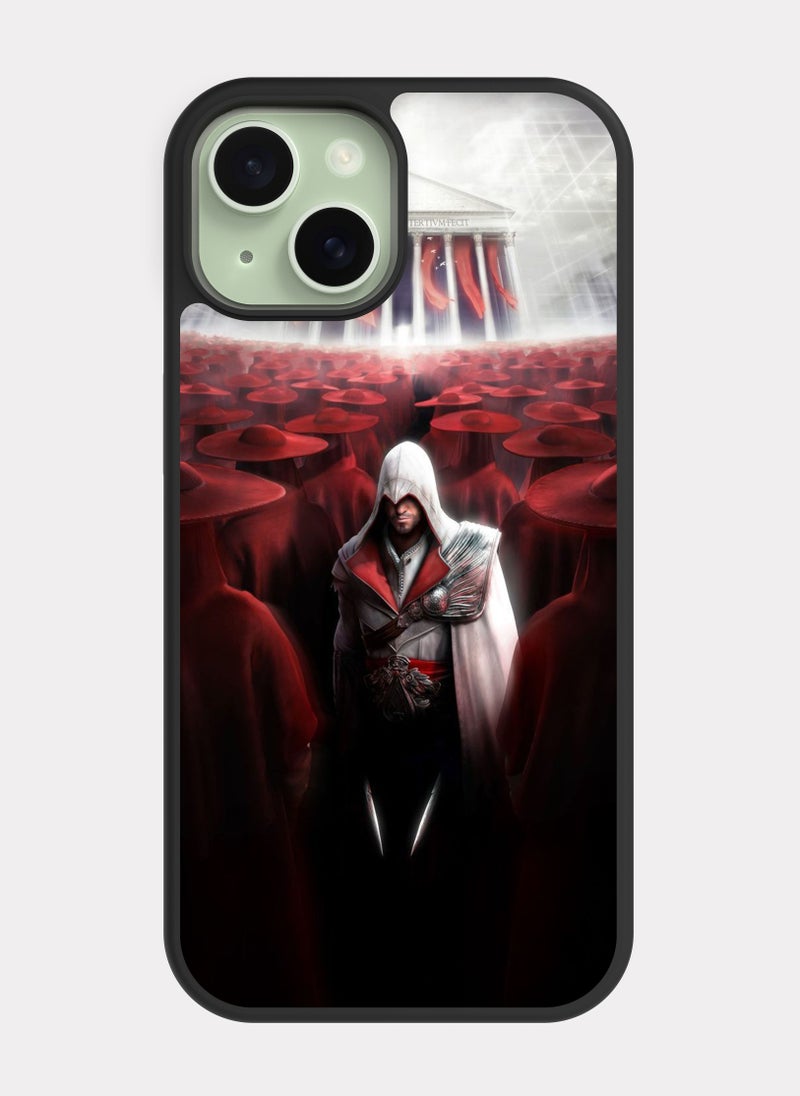 بكسلات كفر ايفون 15 اساسنز كريد احمر - Image 1