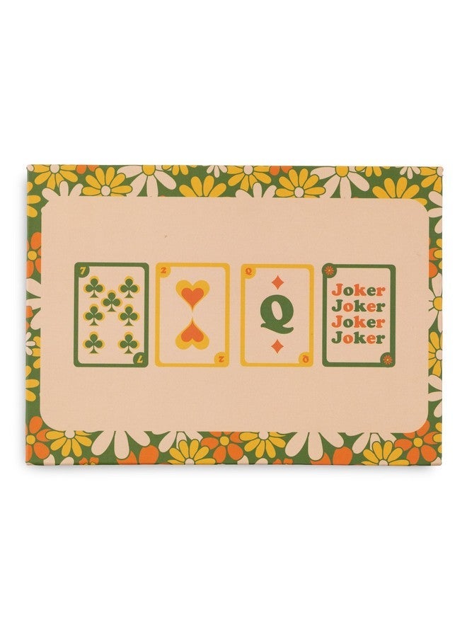 ban.do 2 Decks of Playing Cards, 52-Count Standard Card Deck with Case, Cute Playing Cards in Decorative Storage Box, Floral - Image 2