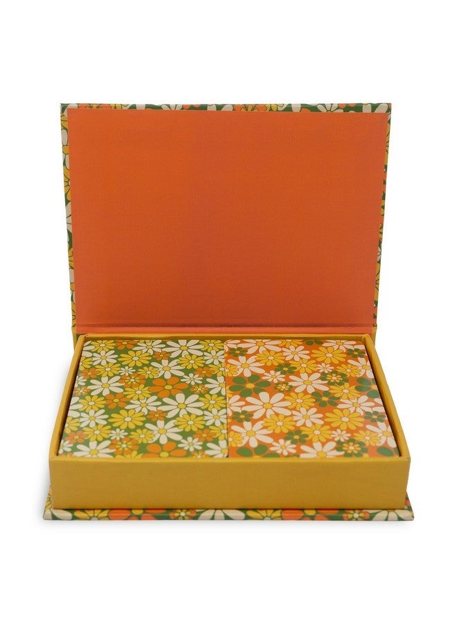ban.do 2 Decks of Playing Cards, 52-Count Standard Card Deck with Case, Cute Playing Cards in Decorative Storage Box, Floral - Image 3