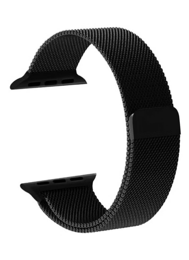 MOCOM 49mm Metal Watch Straps For Apple Watch Mocom - Black  - Image 1