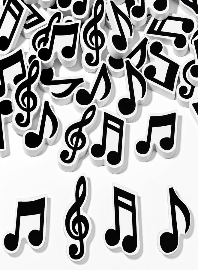 TaoBary 48 Pcs Music Mini Eraser for Bulk Novelty Musical Note Pencil Rubber Eraser 3D Music Themed Favors Filler for Student Back to School Classroom Prizes Gifts, 4 Styles - Image 1