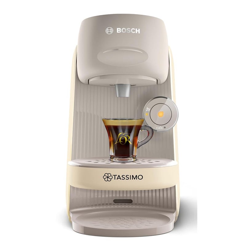 Tassimo by Bosch Finesse Friendly Pod Coffee Machine, TAS167PGB, Cream - Image 2