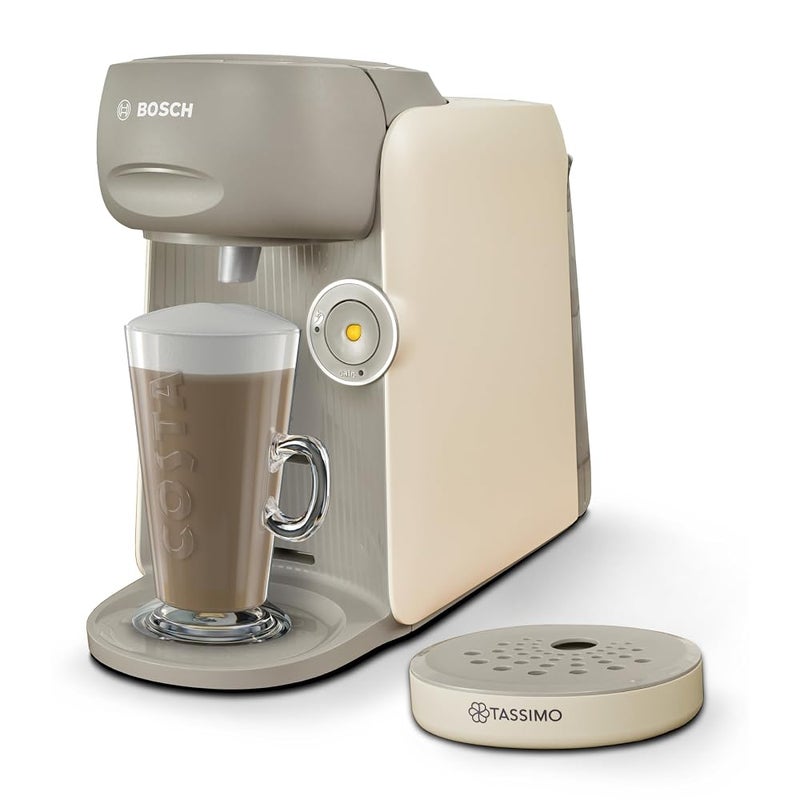 Tassimo by Bosch Finesse Friendly Pod Coffee Machine, TAS167PGB, Cream - Image 3