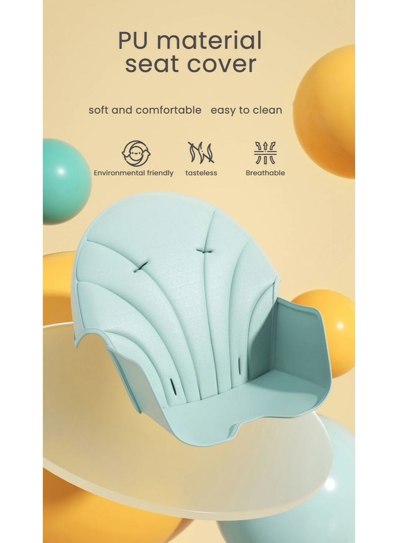 امبريلا كرسي طعام مرتفع للأطفال من امبريلا امقابل للطي بـ6 أوضاع لتغذية حديثي الولادة، صينية وجبات مزدوجة قابلة للإزالة والتعديل بتصميم قابل للإمالة مع عجلات ممتازة - Image 2