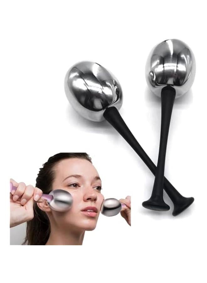 BWSJ Stainless Steel Face Mager Roller for Daily Beauty Routine Reduce Puffiness and Headaches Enhance Circulation Tighten Skin - Image 1