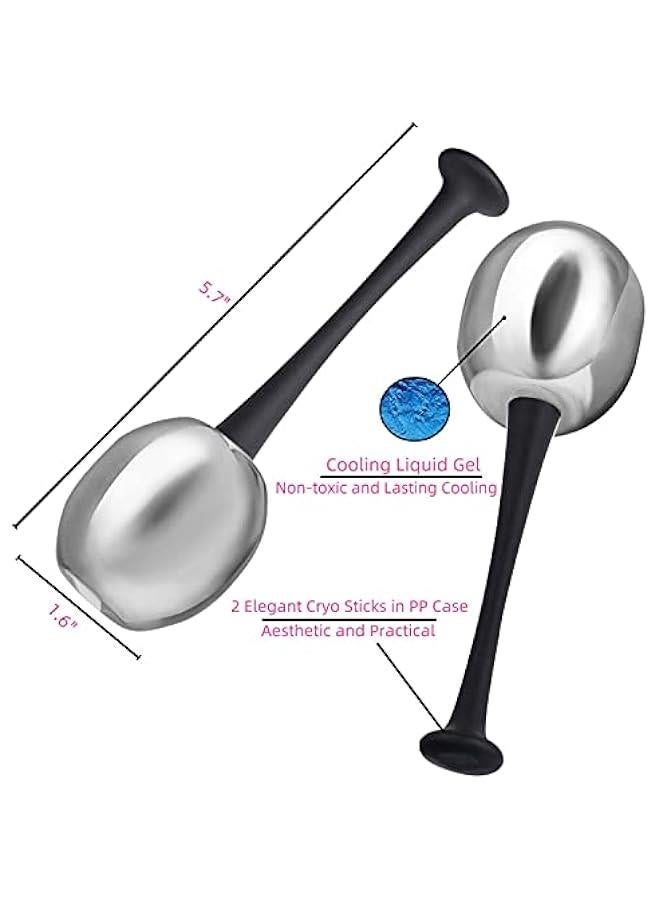 BWSJ Stainless Steel Face Mager Roller for Daily Beauty Routine Reduce Puffiness and Headaches Enhance Circulation Tighten Skin - Image 2