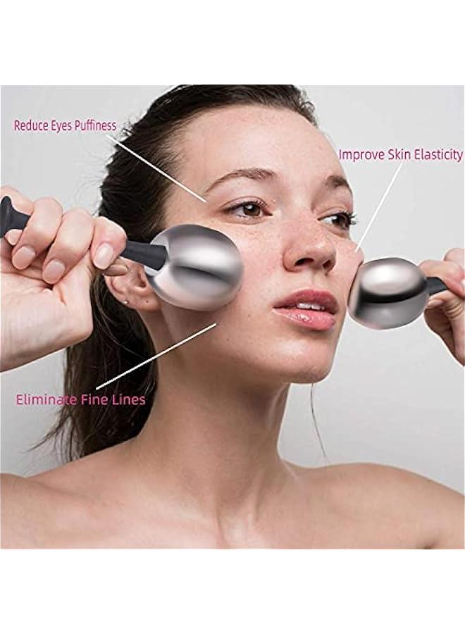 BWSJ Stainless Steel Face Mager Roller for Daily Beauty Routine Reduce Puffiness and Headaches Enhance Circulation Tighten Skin - Image 3