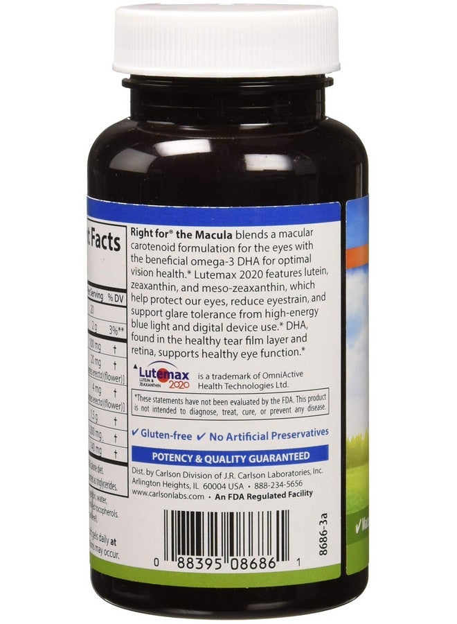 Carlson Right For The Macula Eye Formula 60 Soft Gels - Image 3