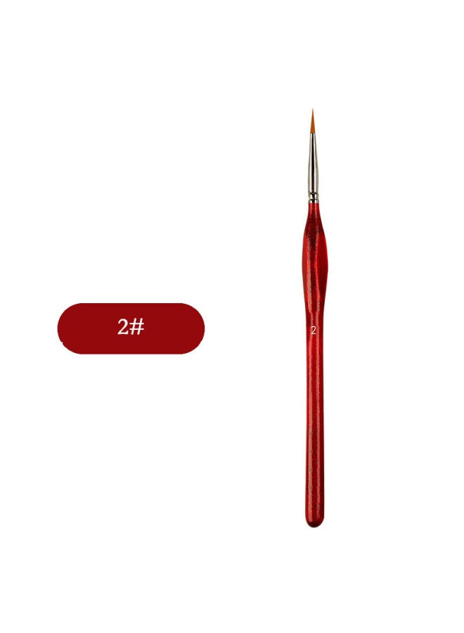 Nine Extremely Three-sided Drawing Pen Watercolor Gouache Brushwork Outline Tracing Pen Drawing Surface-drawing Photo Pen Extra Traditional Chinese Painting Hand-painted - Image 1
