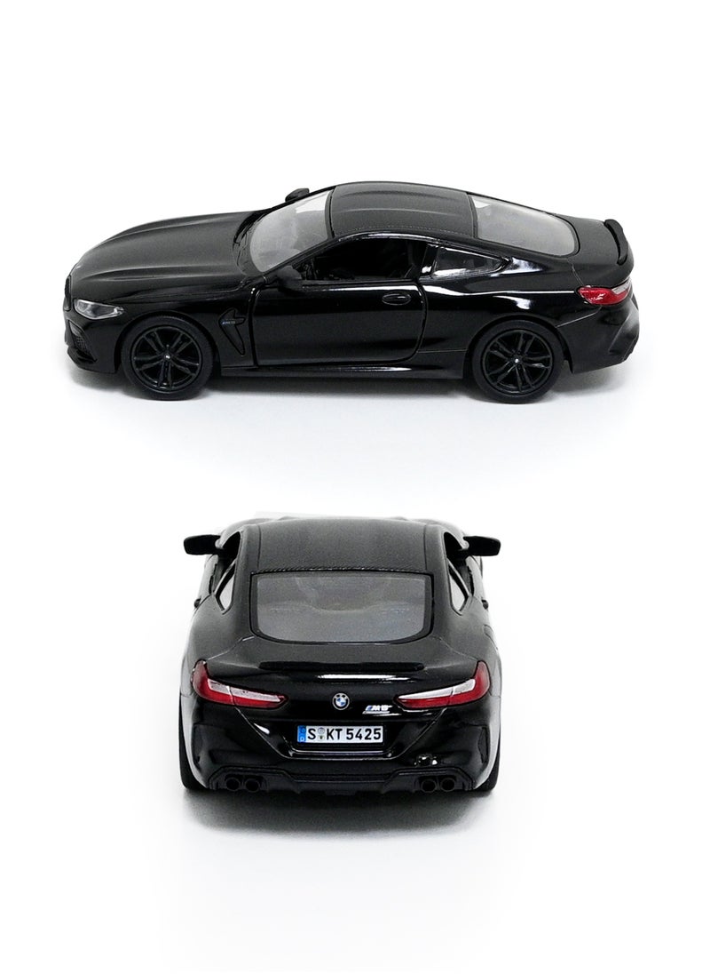 Kinsmart - BMW M8 Competition Coupe 1/38 Scale Die Cast Metal Doors Openable Pull Back Action Toy Car - Image 1