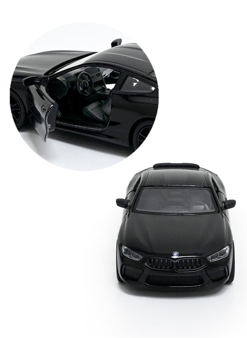 Kinsmart - BMW M8 Competition Coupe 1/38 Scale Die Cast Metal Doors Openable Pull Back Action Toy Car - Image 1