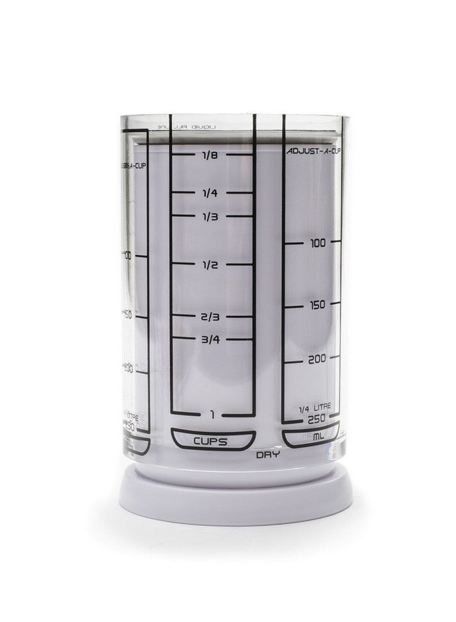 KitchenArt كيتشن آرت كوب قابل للتعديل سعة 1 كوب، بلاستيك، أبيض - Image 3