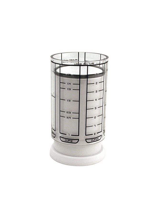 KitchenArt كيتشن آرت كوب قابل للتعديل سعة 1 كوب، بلاستيك، أبيض - Image 1