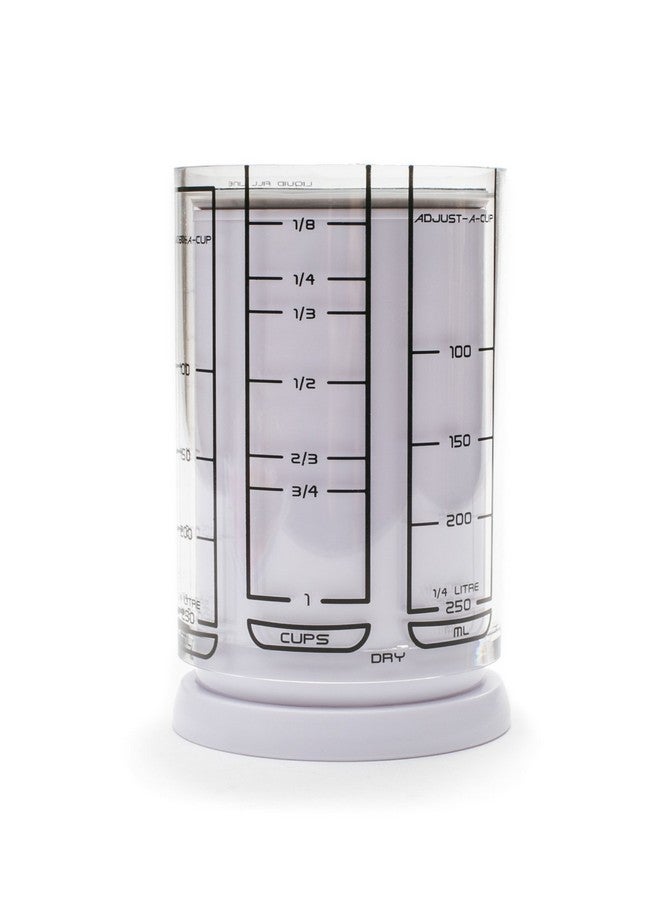 KitchenArt كيتشن آرت كوب قابل للتعديل سعة 1 كوب، بلاستيك، أبيض - Image 5