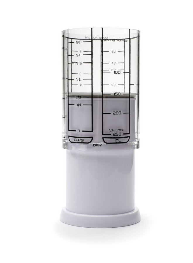 KitchenArt كيتشن آرت كوب قابل للتعديل سعة 1 كوب، بلاستيك، أبيض - Image 2