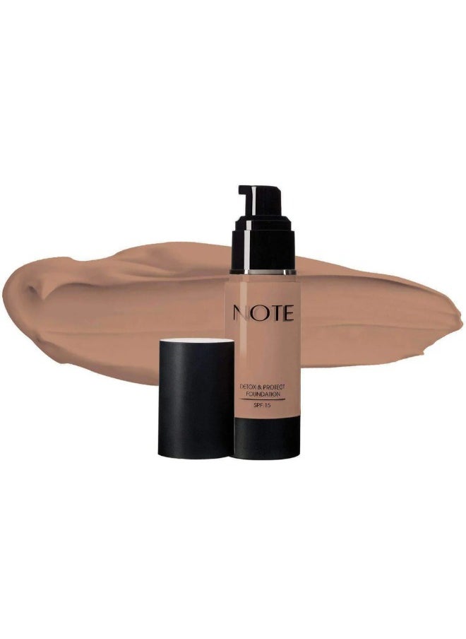 Note Note Cosmetique Detox And Protect Foundation- 105 Oriental Tan  - Image 1