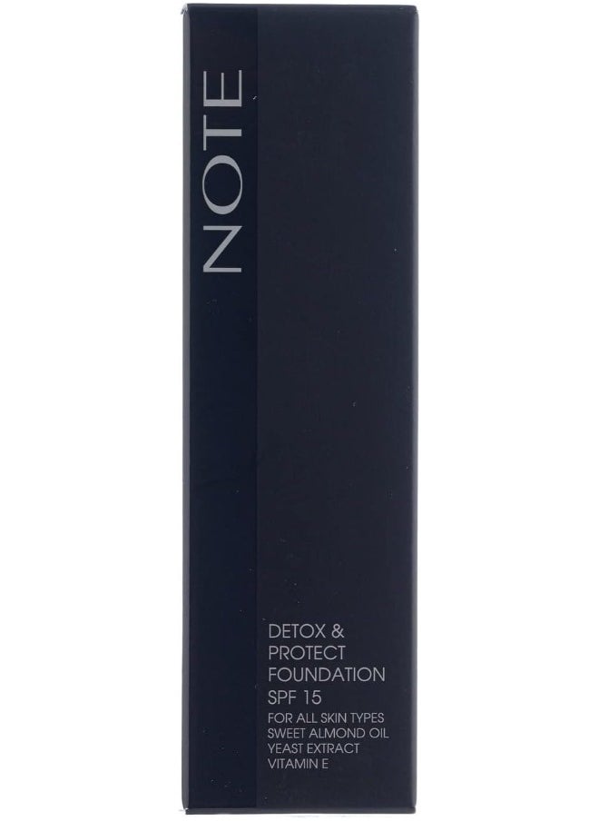 Note Note Cosmetique Detox And Protect Foundation- 105 Oriental Tan  - Image 2