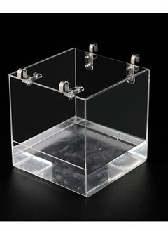 Y&D Bird Bath Cage,Cleaning Pet Supplies Cockatiel Bathtub with Hanging Hooks for Little Parrots Spacious Parakeets Portable Shower Most Birdcage  - Image 3