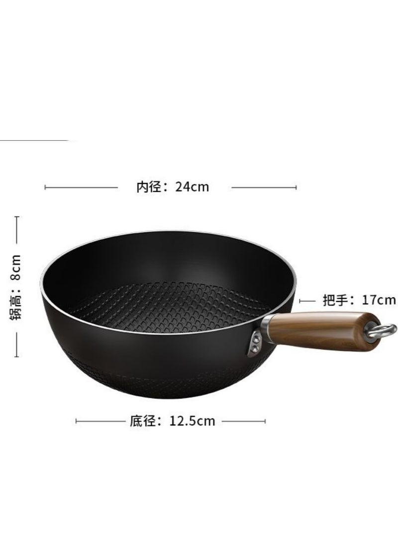 مقلاة صغيرة للاستخدام المنزلي والخارجي – مقلاة لطباخ الحث الحراري، غير لاصقة ومناسبة لشخص واحد، بدون طلاء. - Image 4