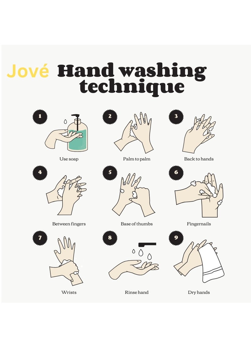 Jove Hand Wash White Rose 500ml SW3 (Pack of 3) | Moisturizing, Gentle Formula, Fresh Floral Scent, Keeps Hands Soft and Clean - Image 5