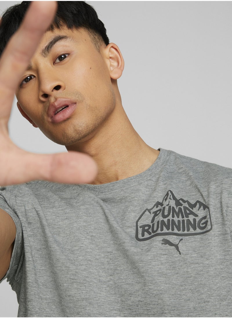 PUMA - Run Graphic Mens Training T-Shirt - Image 1