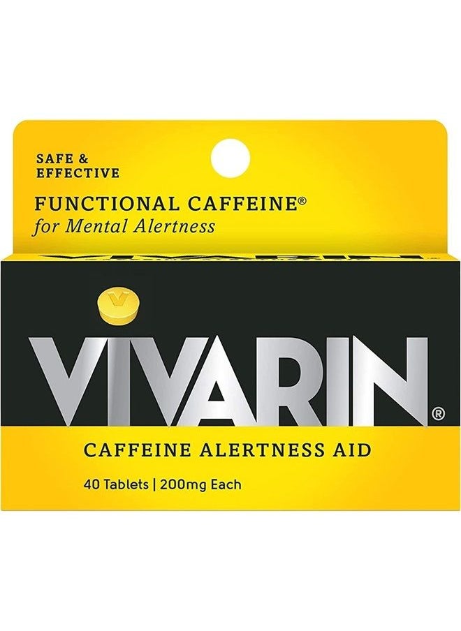 Vivarin Brand Alertness Aid, 40 Tablets (Pack of 4)  - Image 1