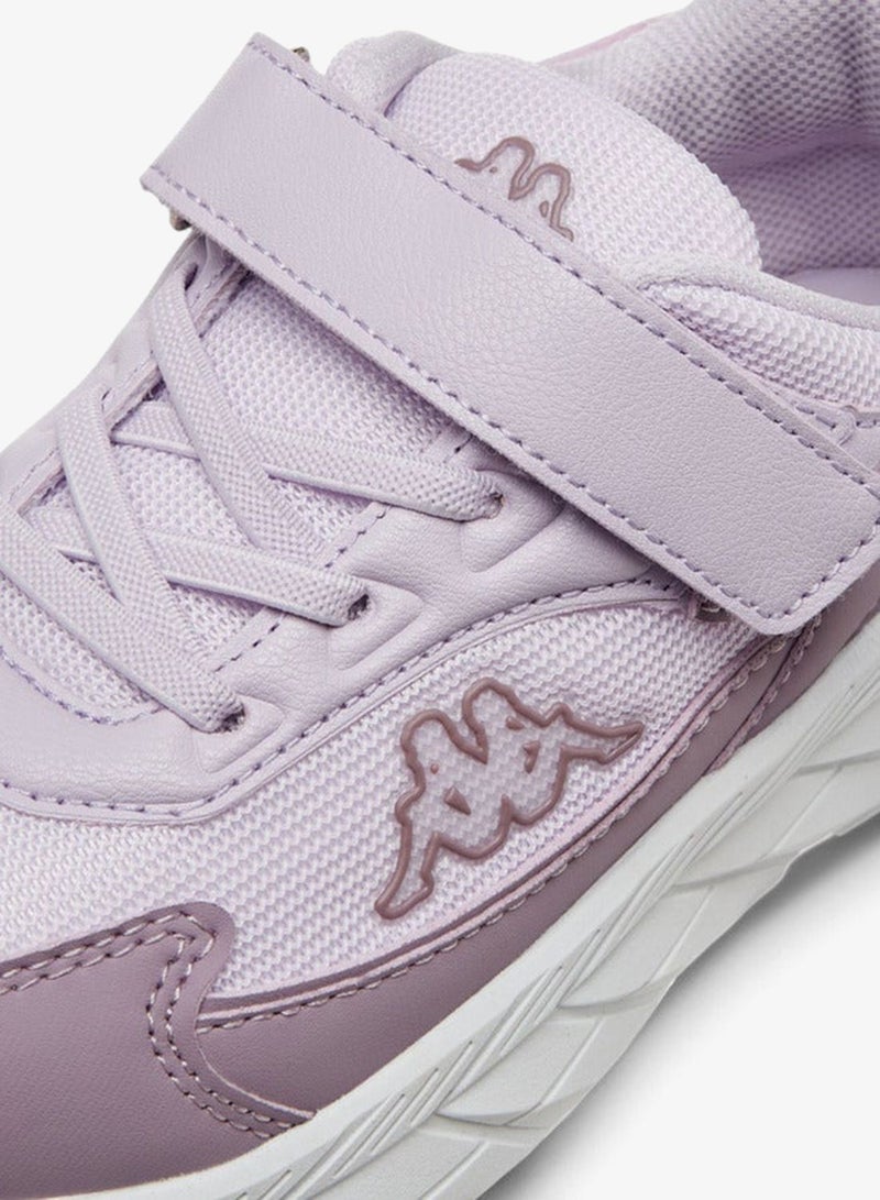 Kappa Girls' Logo Detail Sports Shoes with Hook and Loop Closure - Image 4