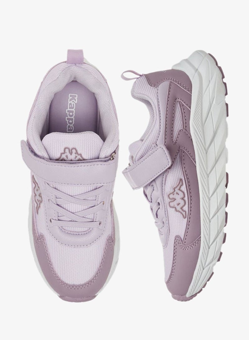 Kappa Girls' Logo Detail Sports Shoes with Hook and Loop Closure - Image 3