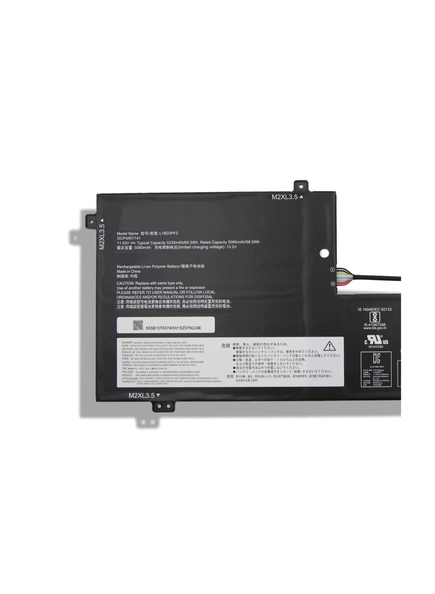 Replacement Battery For Lenovo Yoga C740-15 / C740-15IML – L18D3PF2, L18M3PFA, 60.3Wh, 3-Cell Li-Ion