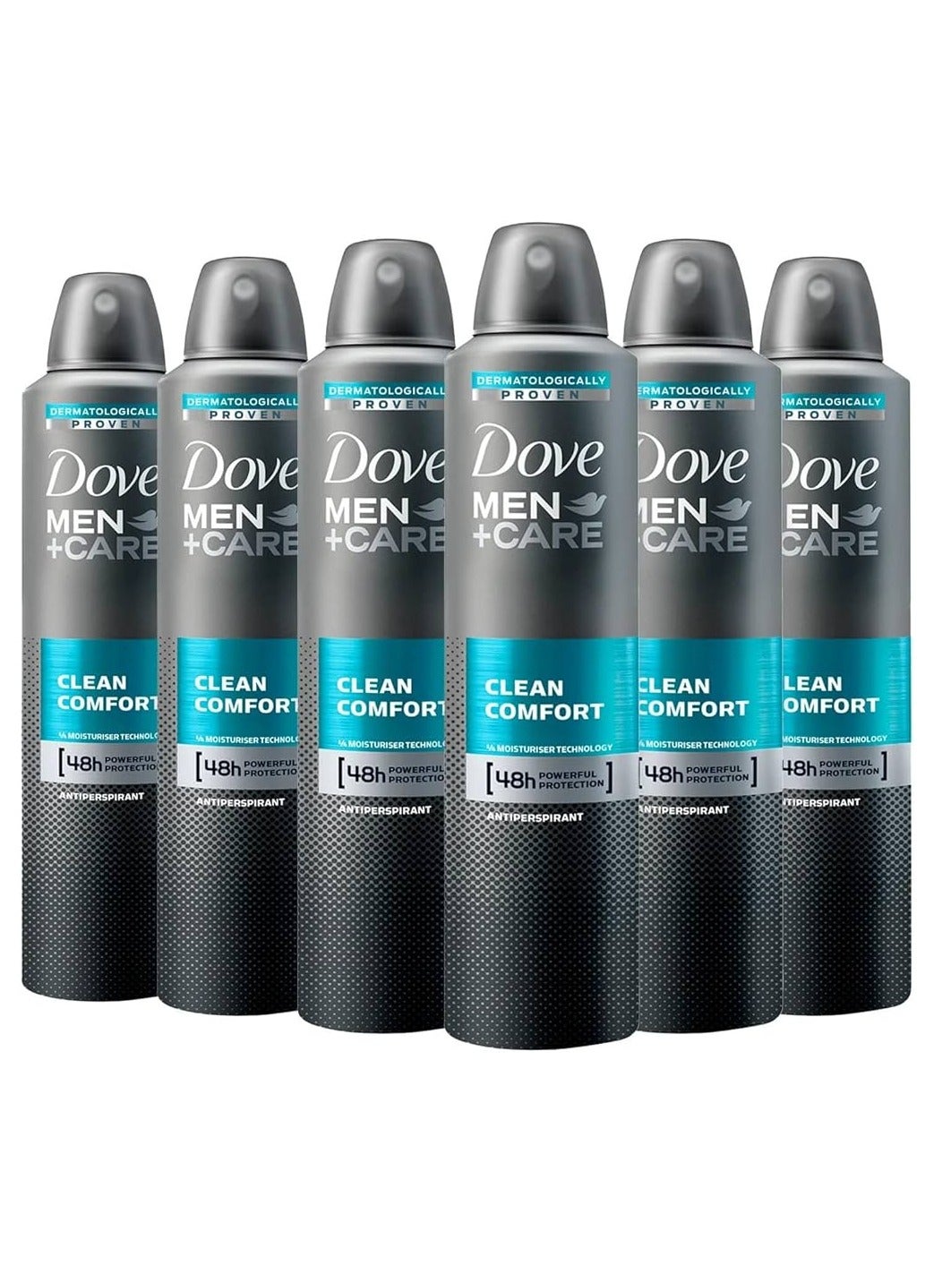 Dove Men+Care Clean Comfort Aerosol Deodorant 150ml (Pack of 6)