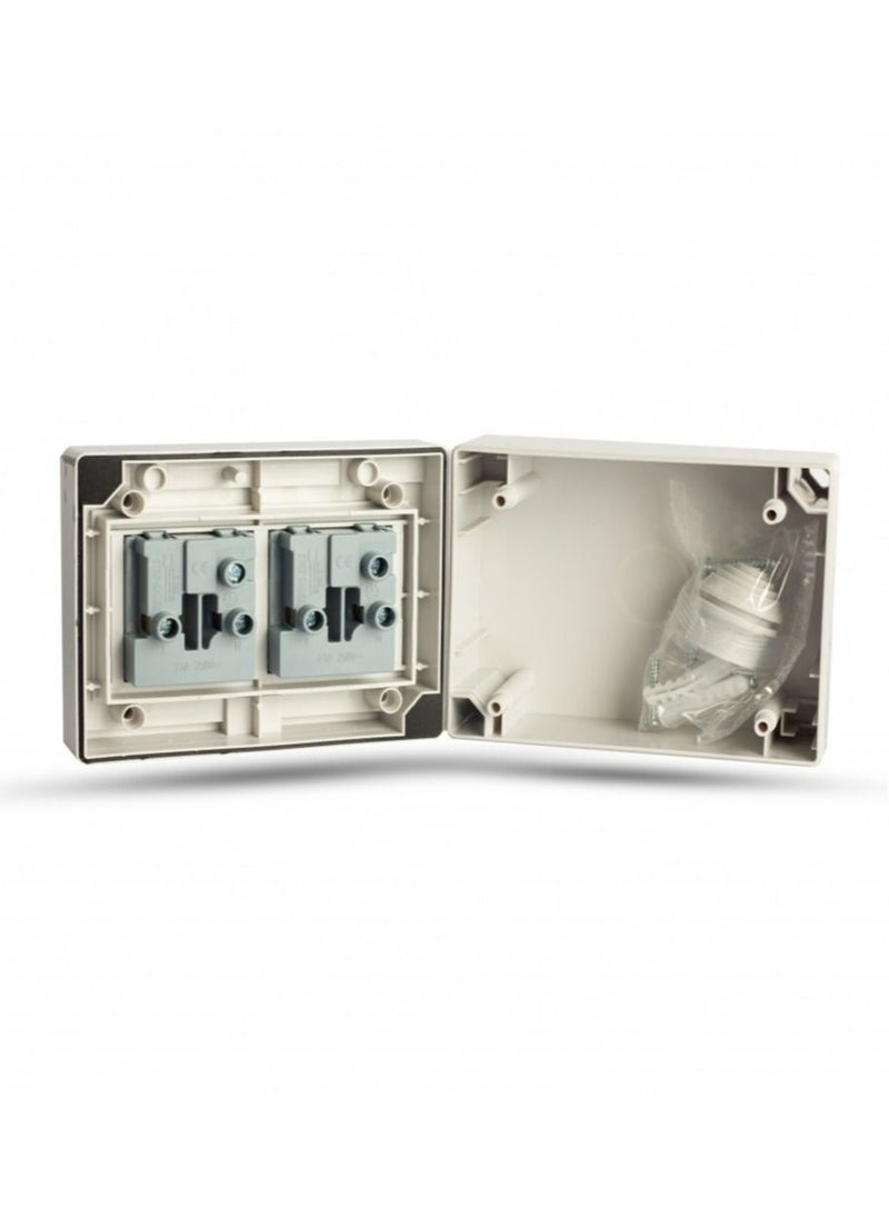 TVON Double Sockets Outdoor Weather Conditions And Water Resistant  - Image 3