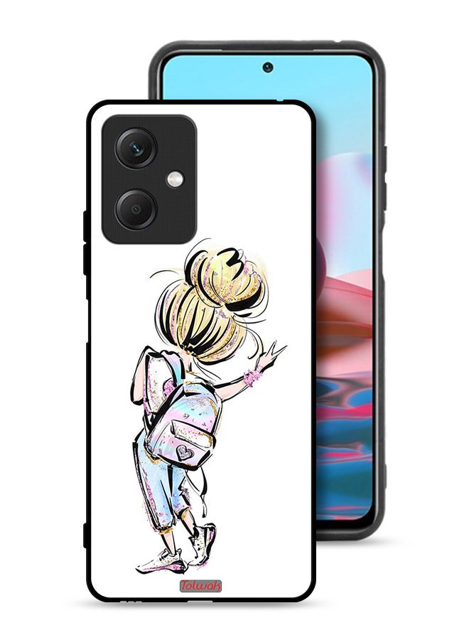 Tolwak Xiaomi Redmi Note 12 Protective Case Cover Back To School Girl Art - Image 1
