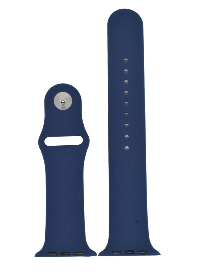 BORTONY Universal 42/44mm Silicone Replacement Watch Strap For Apple Series 7/6/5 - Image 2