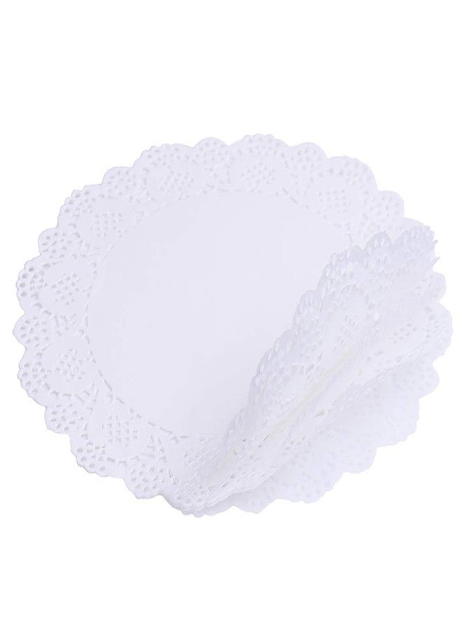 Tim&Lin White Lace Paper Doilies - 10 inch Round Paper Doilies - Disposable Paper Placemats - for Wedding, Birthday, Cakes, Desserts, Tableware Food Decoration, Pack of 100 - Image 3