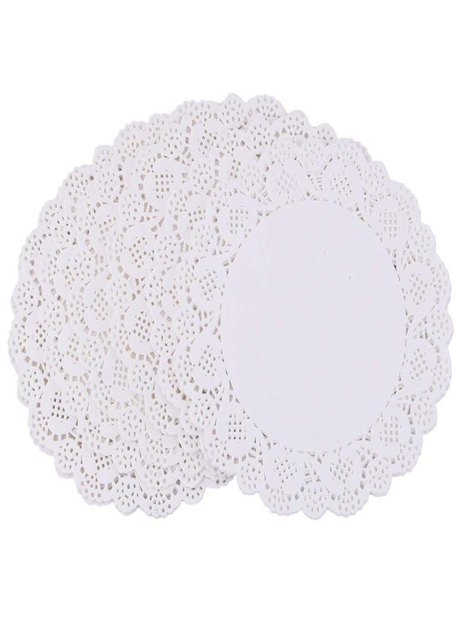 Tim&Lin White Lace Paper Doilies - 10 inch Round Paper Doilies - Disposable Paper Placemats - for Wedding, Birthday, Cakes, Desserts, Tableware Food Decoration, Pack of 100 - Image 2