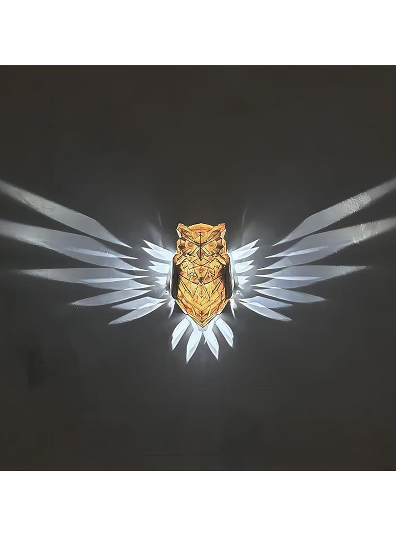 3D Owl Eagle Night Light Animal LED Touch Switch Decorative Wall Light Optical Illusion Lamp LED Table Lamp Home Love Birthday Children Decoration Toy Gift - Image 1