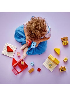 LEGO 10414 Duplo My First Daily Routines: Eating & Bedtime Social And Emotional Role-Play Toy, 4 Animal Family Figures, Gift For Preschool Kids Aged 18 Months And Over, Lets Toddlers Explore Feelings (28 Pieces)  - Image 3