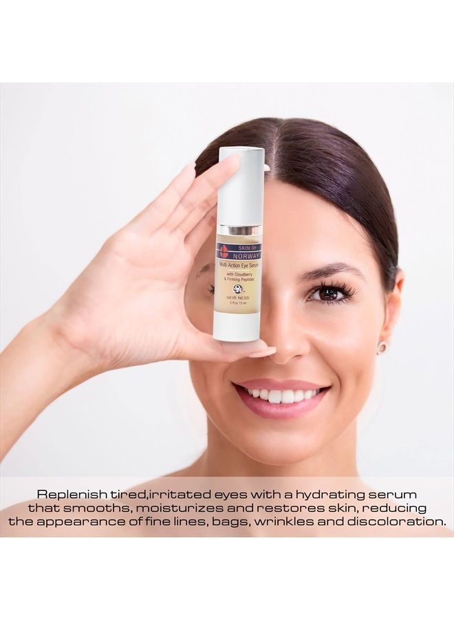 Geir Ness Skin of Norway Multi-Action Eye Serum - Cloudberry & Firming Peptides - Illuminate Dark Circles- For Tired and Puffy Eyes - Image 2