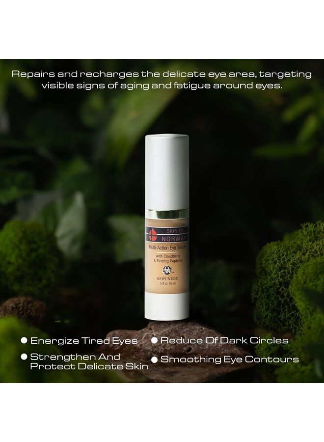 Geir Ness Skin of Norway Multi-Action Eye Serum - Cloudberry & Firming Peptides - Illuminate Dark Circles- For Tired and Puffy Eyes - Image 5