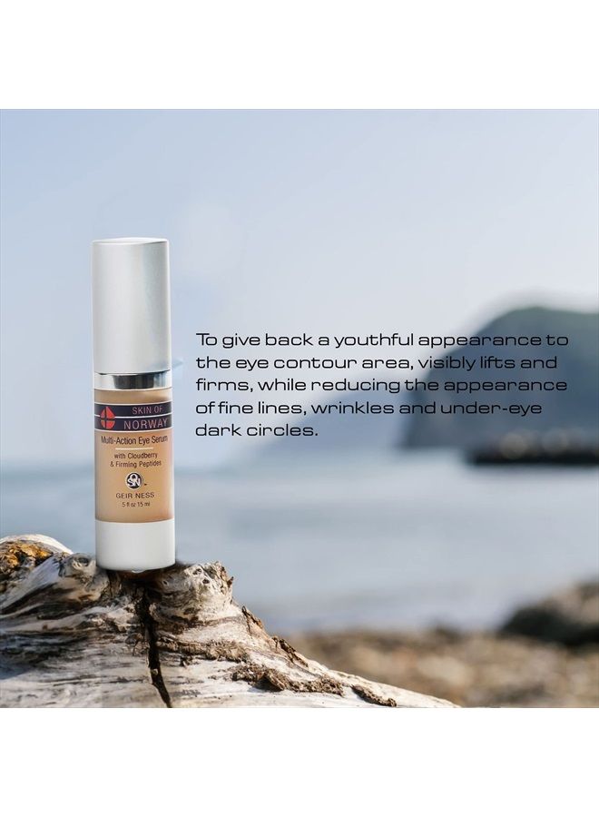 Geir Ness Skin of Norway Multi-Action Eye Serum - Cloudberry & Firming Peptides - Illuminate Dark Circles- For Tired and Puffy Eyes - Image 3