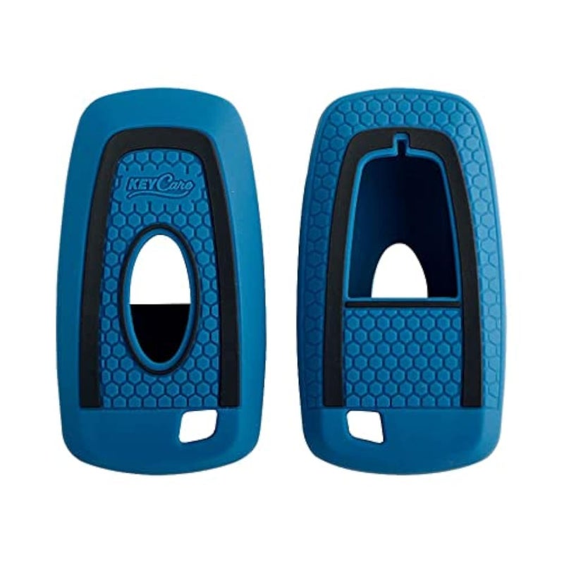 CARMATE Silicone Car Key Cover KC-26 Fit for ( Aspire, Endeavour, Freestyle, Ecosport, )-Blue - Image 2