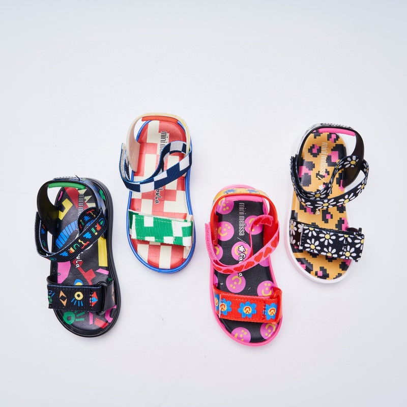 Melissa Nelissa Boys And Girls Shoes Printed Flat Sandals Summer Baby Beach Shoes - Image 2