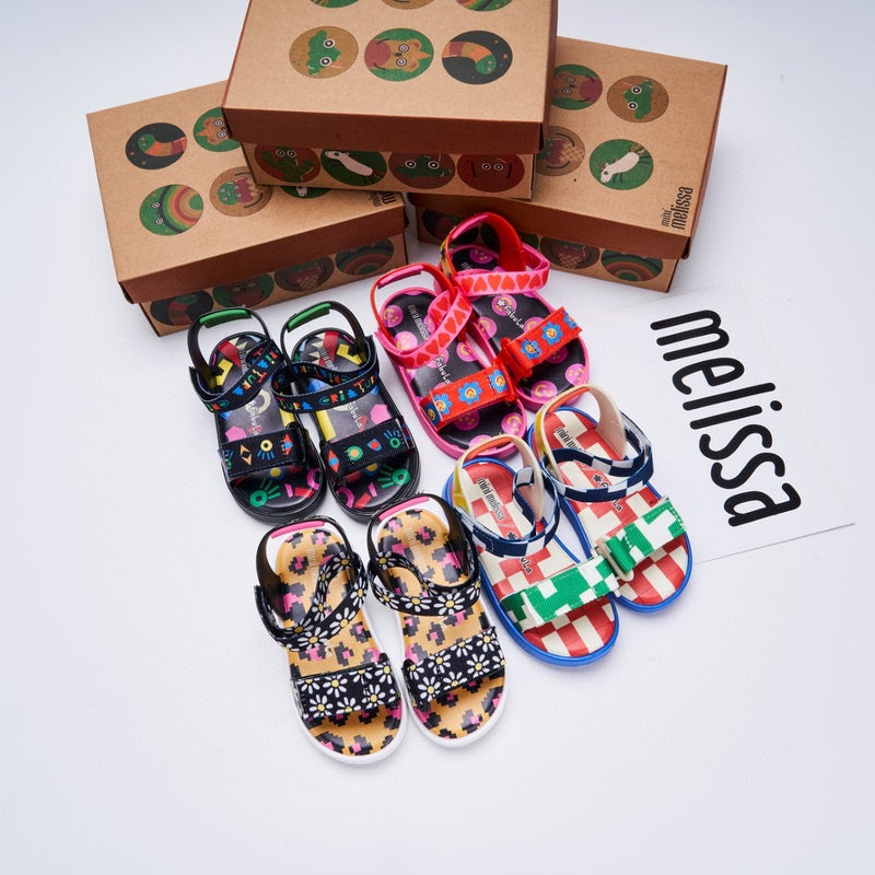 Melissa Nelissa Boys And Girls Shoes Printed Flat Sandals Summer Baby Beach Shoes - Image 4