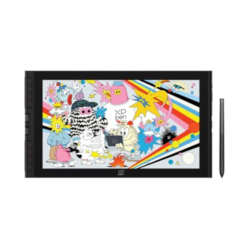 Artist 16 3rd Drawing Tablet with Screen, 15.4"Pen Display with 16K Pressure Stylus, Anti-Glare Etched Glass, 2 Scroll Wheels and 8 Hotkeys, Include Foldable Stand, Compatible with Mac/Win/Android - Image 1