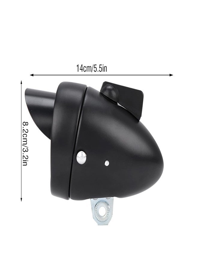 DAUERHAFT Vintage Bike Headlight, Classical LED Super Light Bicycle Retro Front Headlight with Bracket, Bright Metal Night Riding Safety Bike Head Fog Lamp with Visor for Bicycle - Image 3