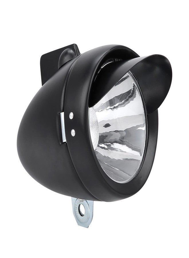 DAUERHAFT Vintage Bike Headlight, Classical LED Super Light Bicycle Retro Front Headlight with Bracket, Bright Metal Night Riding Safety Bike Head Fog Lamp with Visor for Bicycle - Image 4